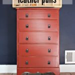 Dresser Makeover with Leather Pulls