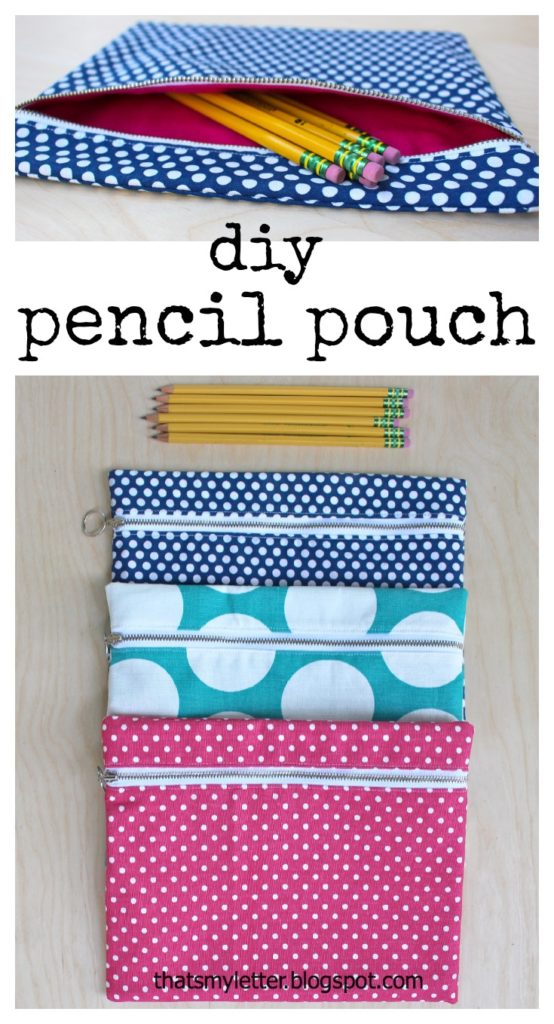 DIY Boxy Pencil Pouches - Jaime Costiglio