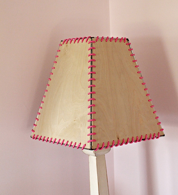 diy plywood lampshade
