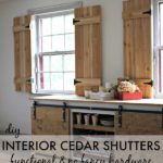 DIY Interior Cedar Shutters