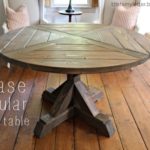 DIY X Base Circular Dining Table