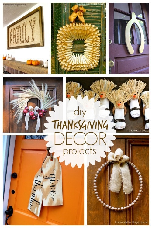 diy Thanksgiving decor projects