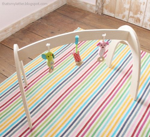 diy baby gym from plywood