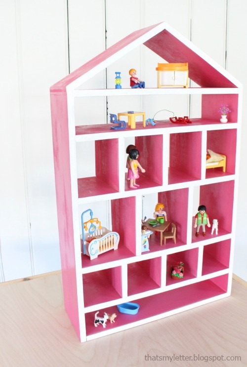 KP30 DOLLS HOUSE WOODEN SHELF WITH GROCERIES 
