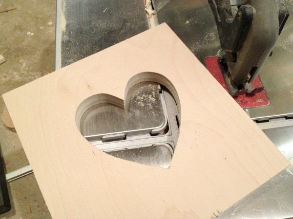 plywood heart cut out