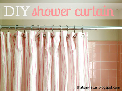 diy shower curtain using flat sheet