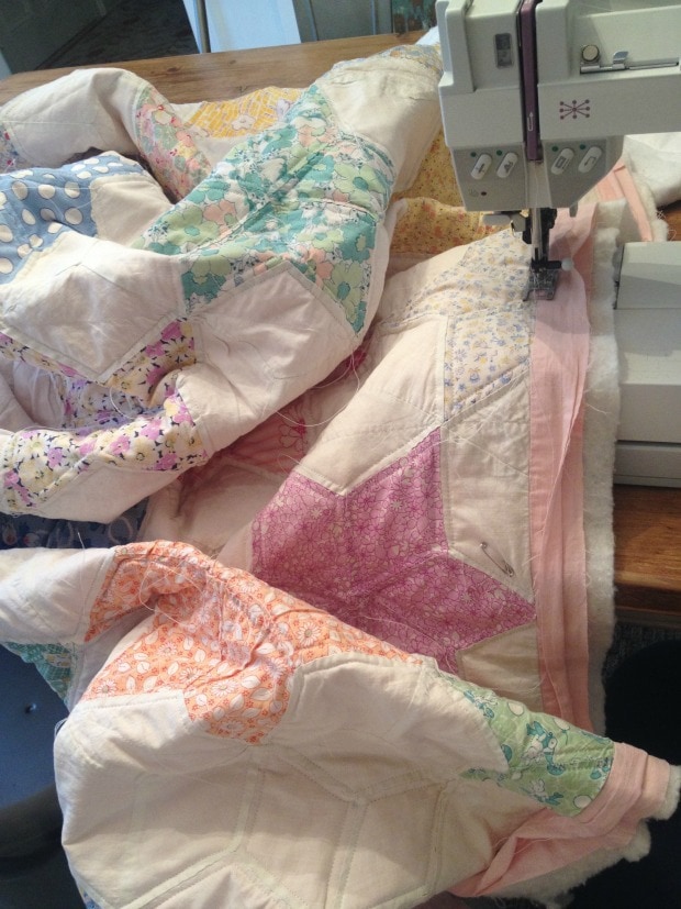 quilting a vintage quilt