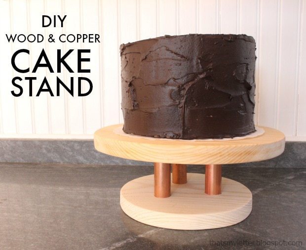 diy wood cake stand