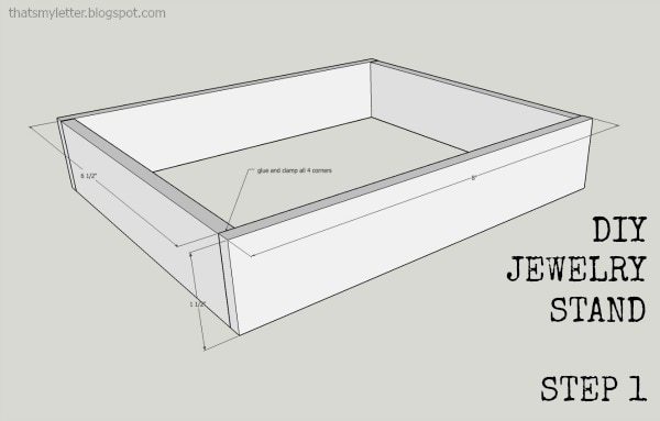 how to build a jewelry stand