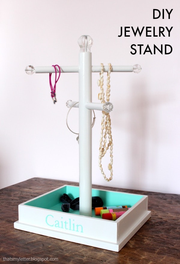 diy jewelry stand with free plans