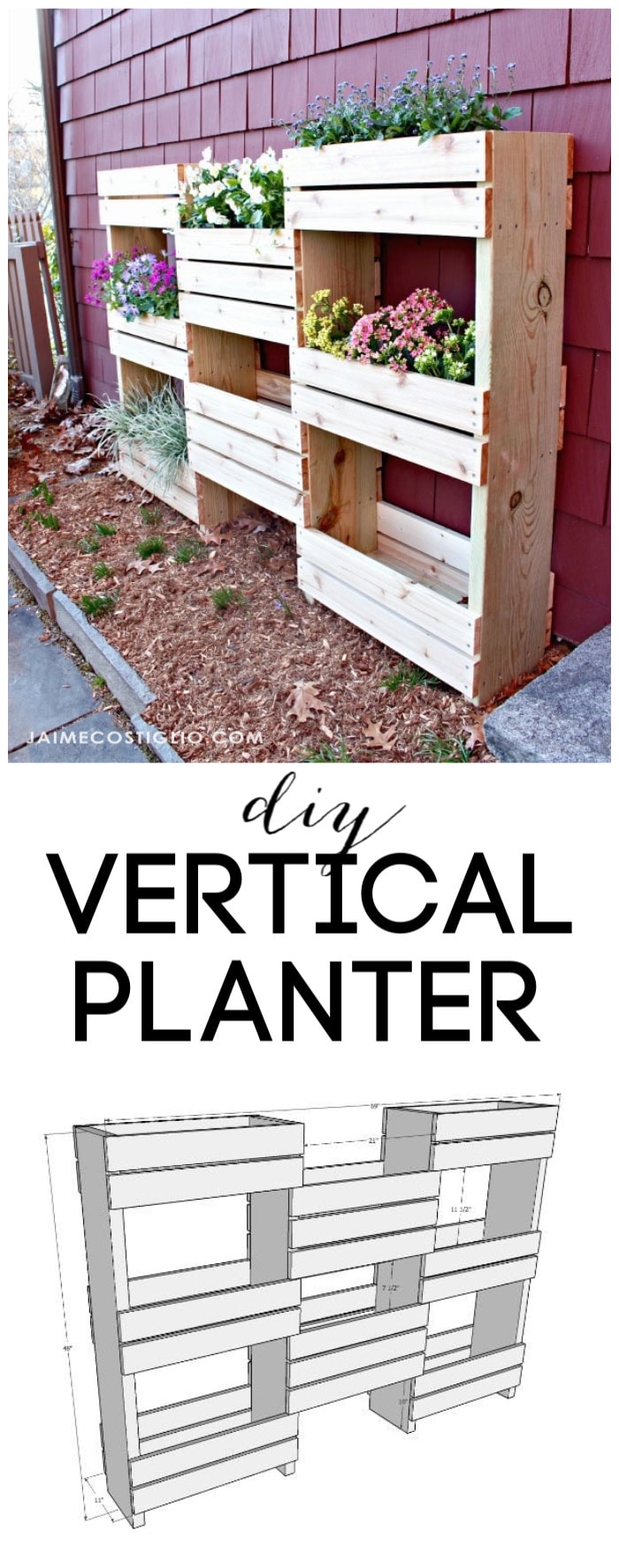 diy vertical planter free plans