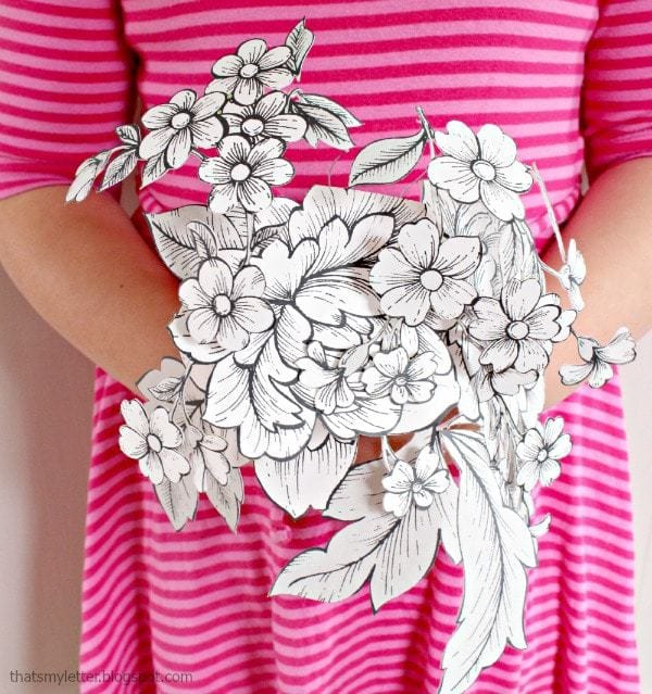 wallpaper paper bouquet