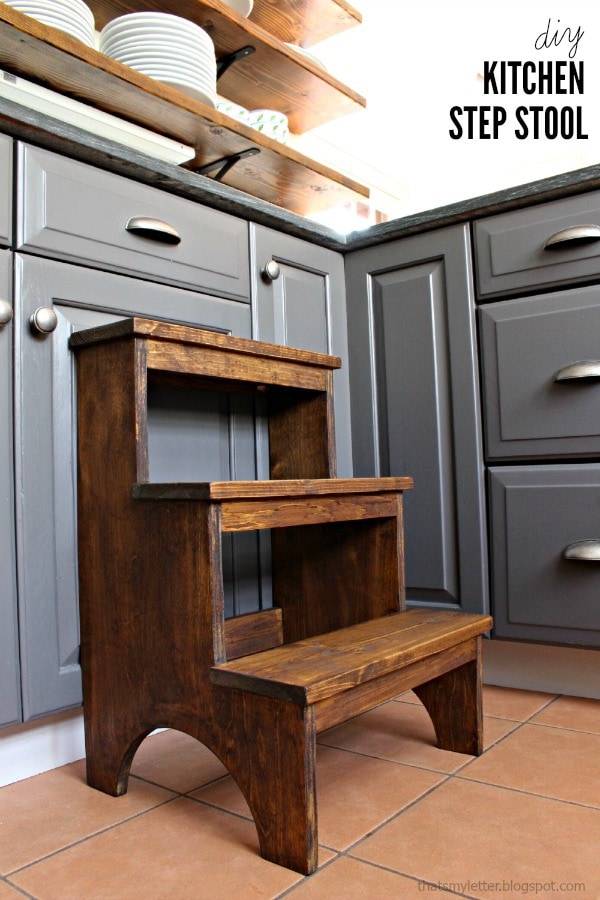 diy kitchen step stool
