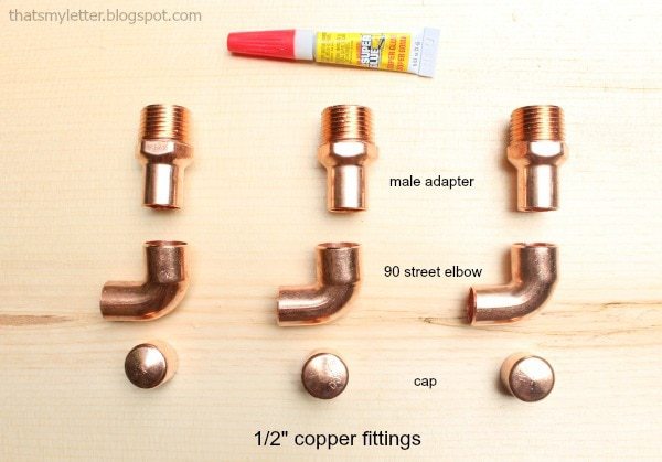 copper pipe parts for hooks