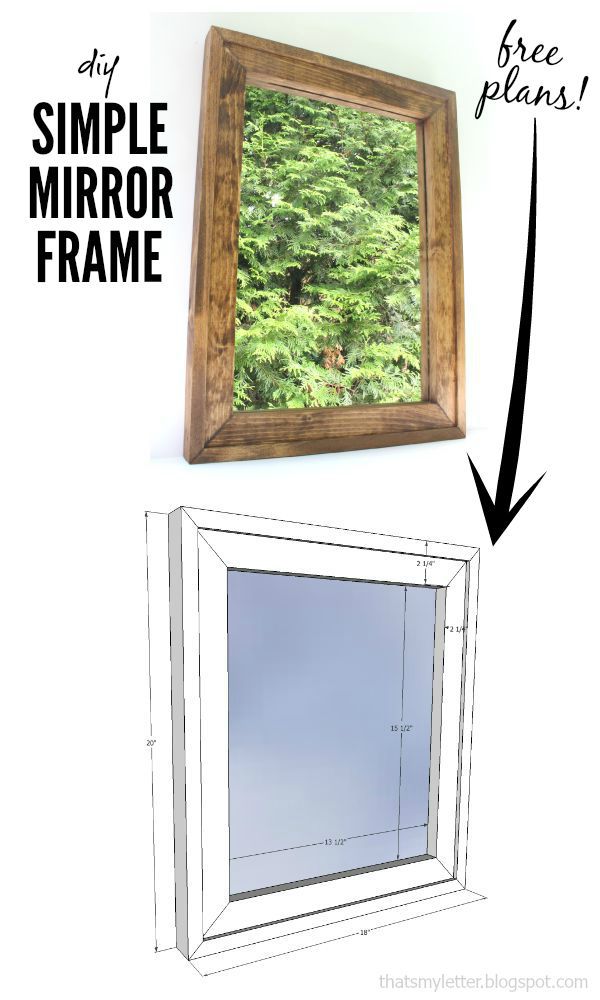 free plans simple mirror frame