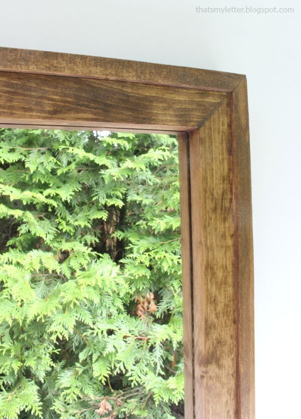 simple wood frame detail