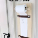Wood & Leather Shopping List Board