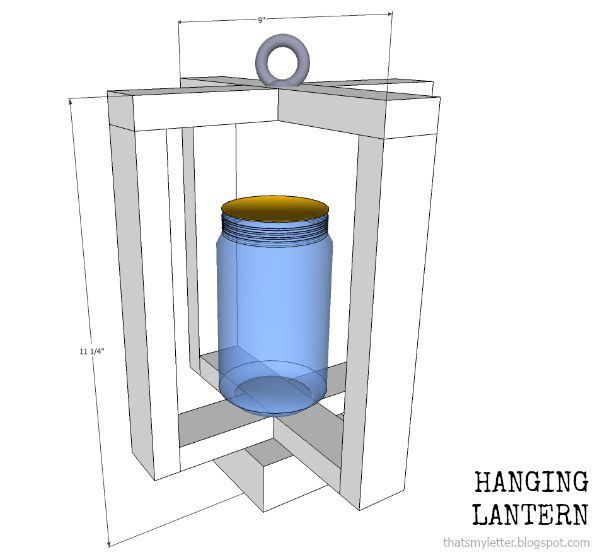 hanging lantern dimensions