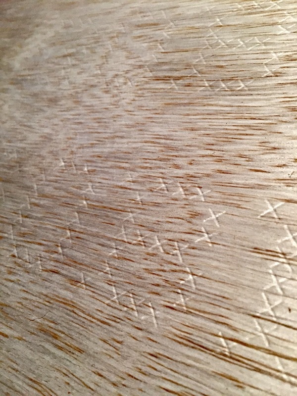 indent in plywood