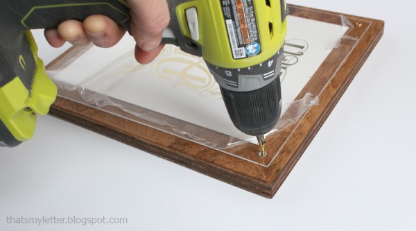 diy plywood frame with plexiglass and screws