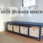 DIY Shoe Storage Bench