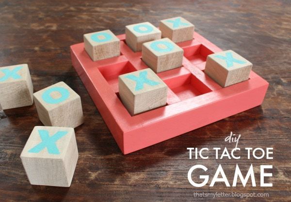diy tic tac toe game free plans