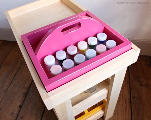 art caddy with handle free plans