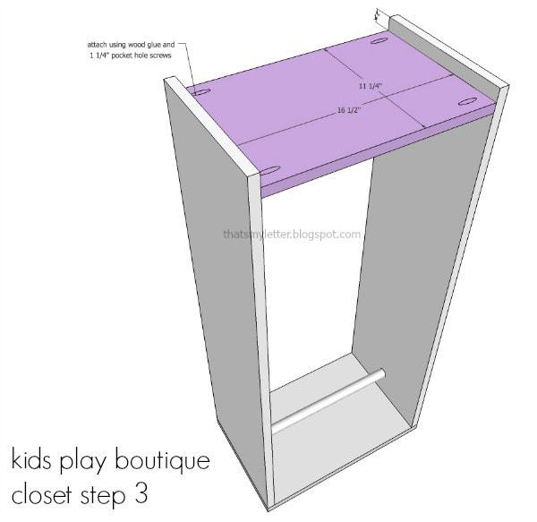 diy kids playstand boutique closet