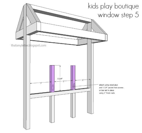diy kids playstand boutique window