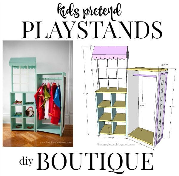 diy kids playstand boutique free plans