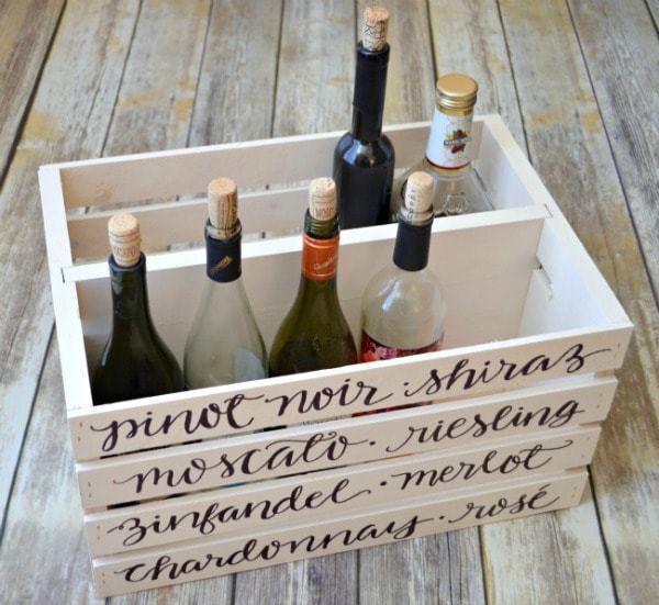 diy wine crate