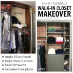 Walk-In Closet Makeover (plus built-in plans)