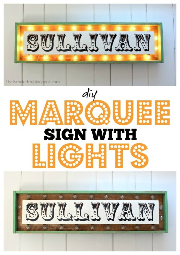 how to make a marquee sign with lights