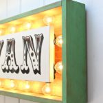 DIY Marquee Sign with Lights
