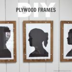 DIY Plywood Frame with Glass