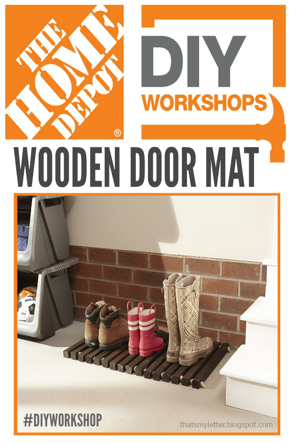 DIY wooden door mat workshop