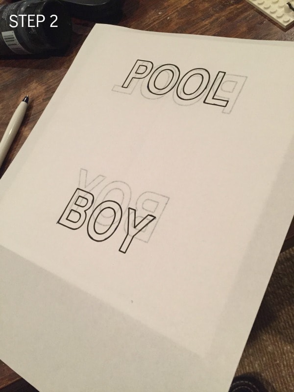 DIY Pool Boy sign