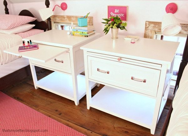 diy nightstand with pull out ledge