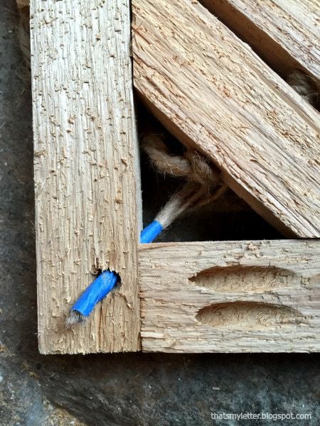 how to build a wooden door mat