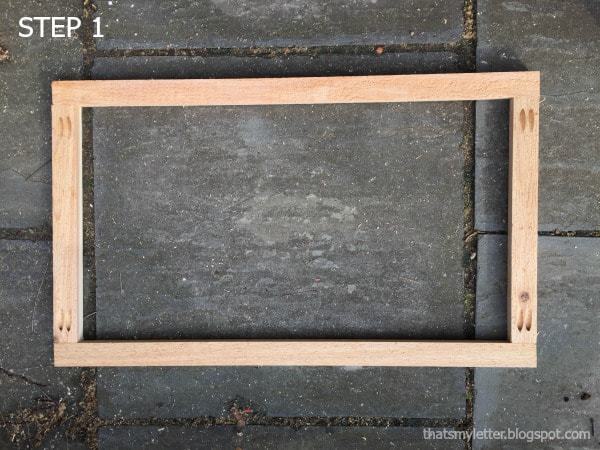 how to build a wooden door mat
