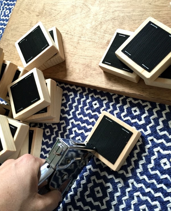 DIY wood letters play board