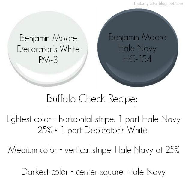 Benjamin Moore paint colors buffalo check recipe