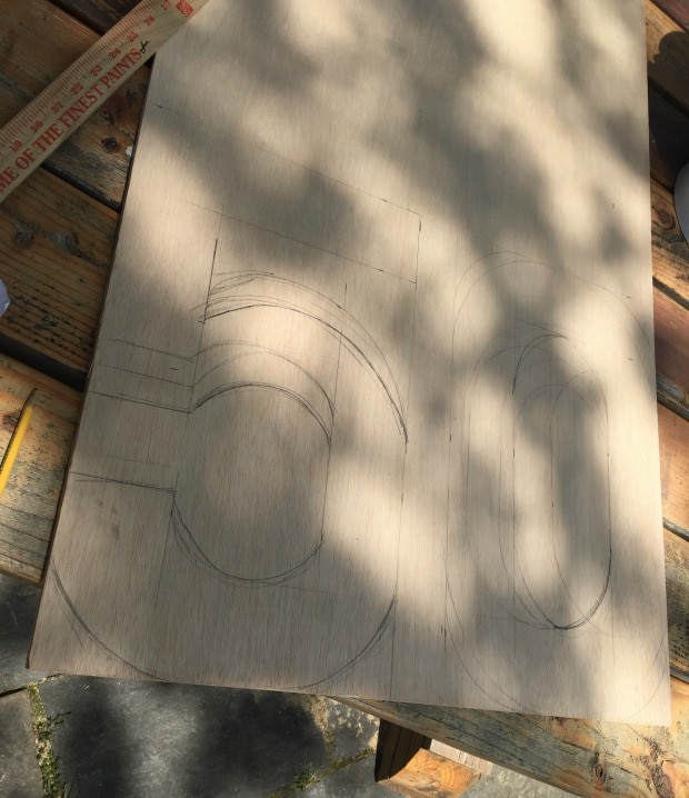 cut out wood numbers