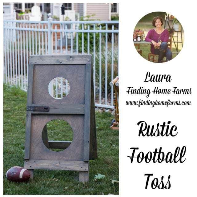 finding home farms rustic barn door football toss
