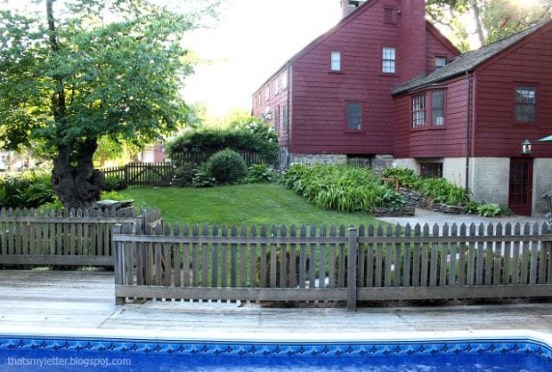 backyard fence and pool