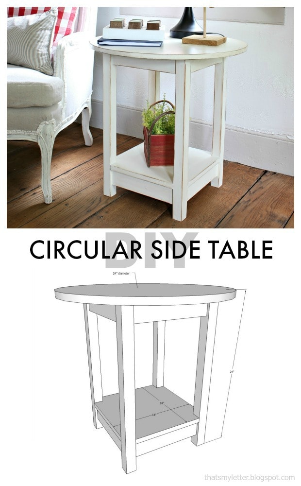 round side table free plans