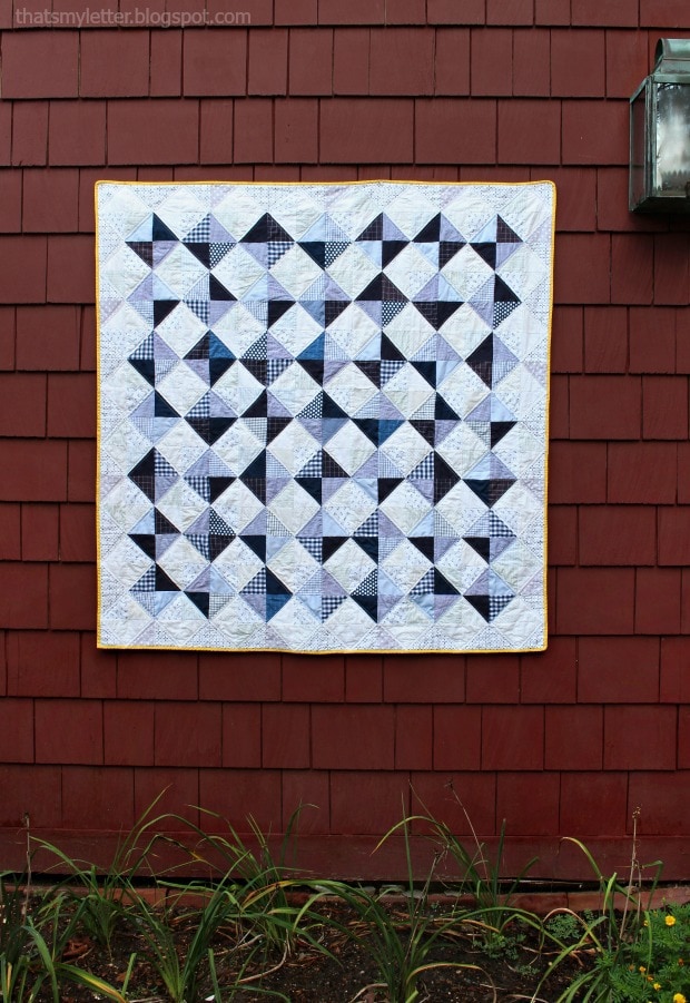 half square triangle quilt