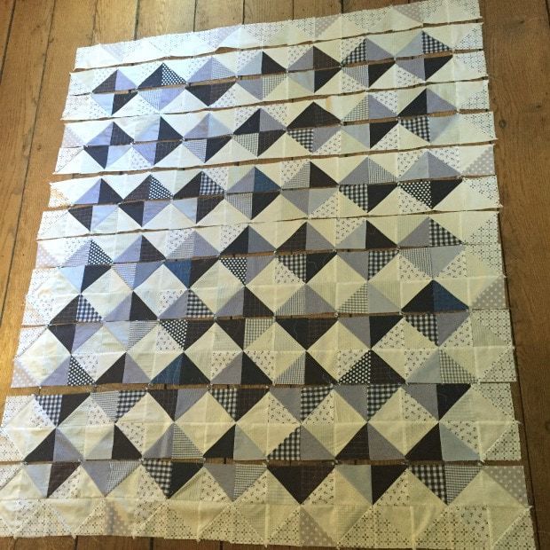 half square triangle quilt how to