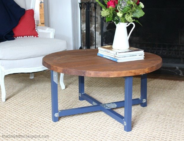 How To Build A Round Coffee Table, Round Coffee Table Building Plans