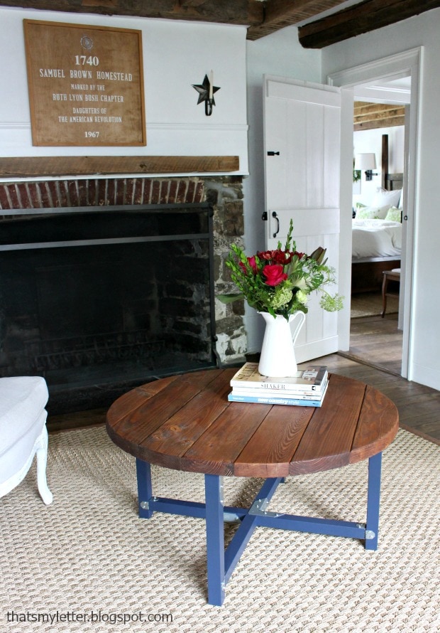 how to build a round coffee table 